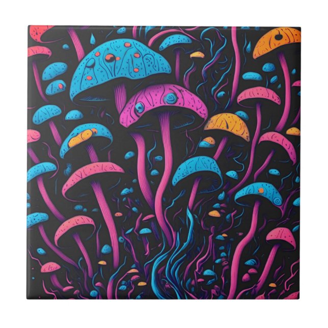 Mushroom Magic Kakelplatta (Framsidan)