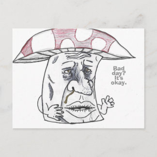 Mushroom Man Therapy Helg Vykort