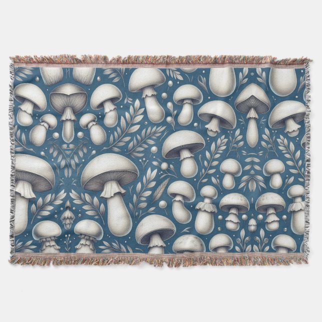 Mushroom Meadow Filt (Framsidan)