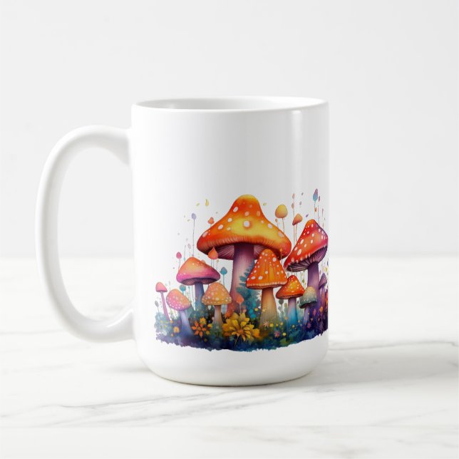 Mushroom Meadow Personlig Kaffemugg (Vänster)
