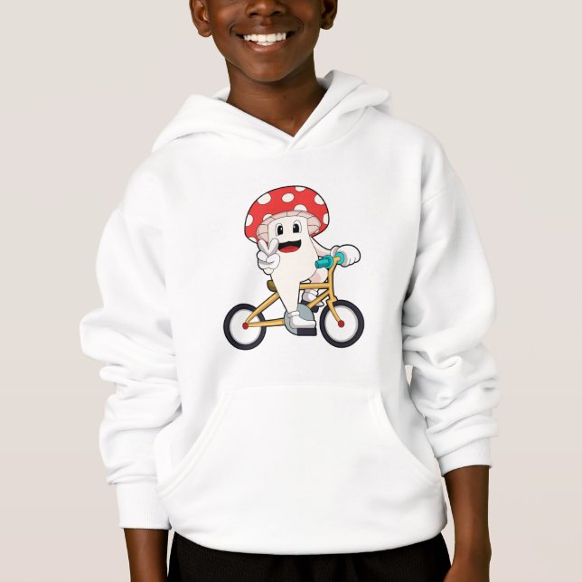 Mushroom med Bicycle.PNG T Shirt (Framsida)