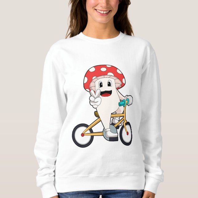 Mushroom med Bicycle.PNG T Shirt (Framsida)