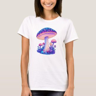 Mushroom med Neon Ljus T-Shirts and More