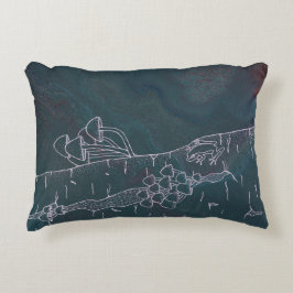 Mushroom Meet at Croaker's Post Prydnadskudde