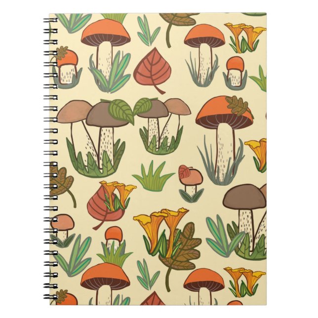 Mushroom mönster. anteckningsbok (Framsidan)