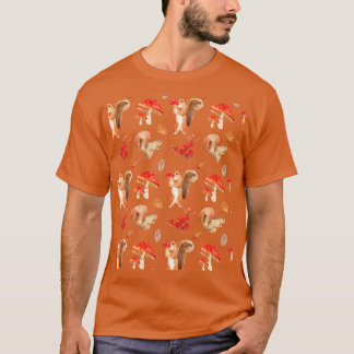 Mushroom Mönster Cute Aesthetic Mycology Fungi Fo T Shirt