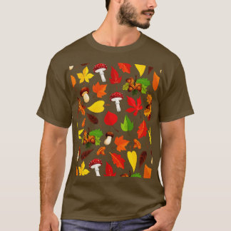 Mushroom Mönster Cute Aesthetic Mycology Fungi Fo T Shirt