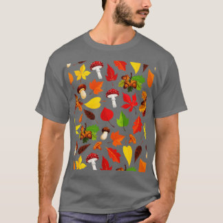 Mushroom Mönster Cute Aesthetic Mycology Fungi Fo T Shirt