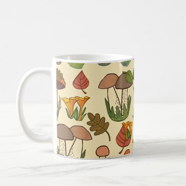 Mushroom mönster.  kaffemugg (Vänster)