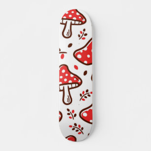 Mushroom mönster mini skateboard bräda 18,5 cm