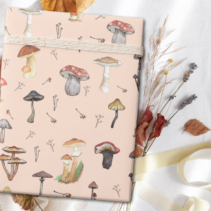 Mushroom Mönster Presentpapper