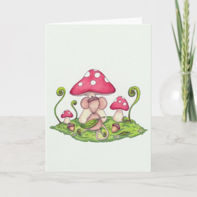 Mushroom Mouse Helgkort (Framsida)