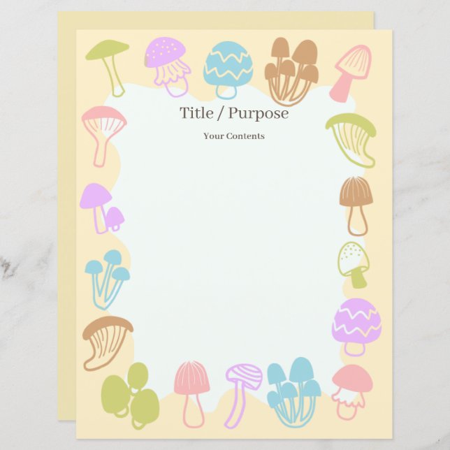 Mushroom mulit-färg (Fram/baksida)