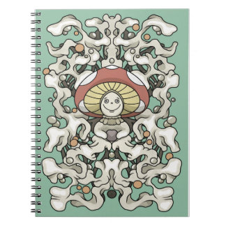 Mushroom notebook anteckningsbok