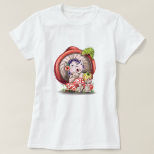 Mushroom och Caterpelare Funny T-Shirt