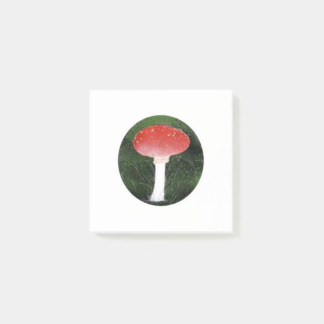 Mushroom och Spongy Moss Post-it Block (Framsida)