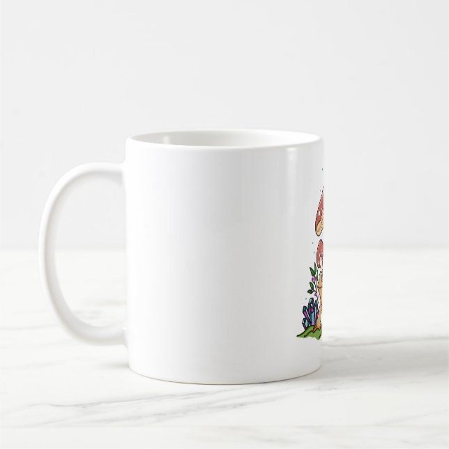 Mushroom och Toad Kaffemugg (Vänster)
