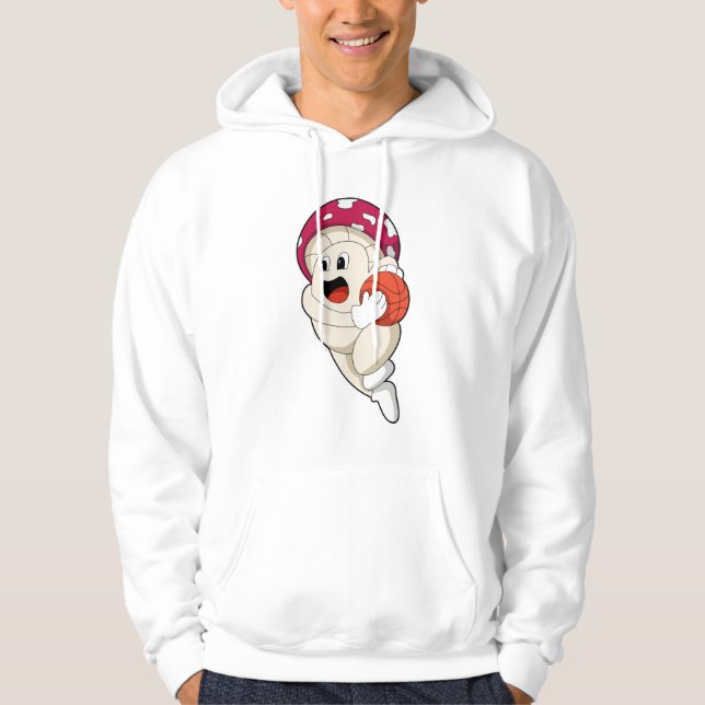 Mushroom på Basketball Sports Hoodie (Framsida)