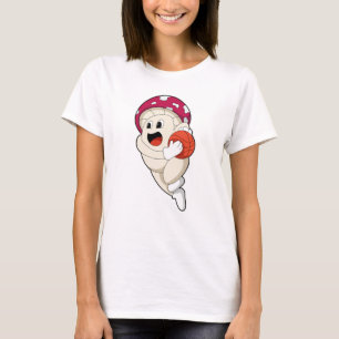 Mushroom på Basketball Sports T Shirt