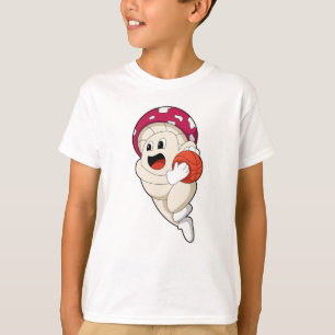 Mushroom på Basketball Sports T Shirt