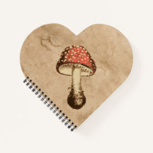 Mushroom på en gammal Papper