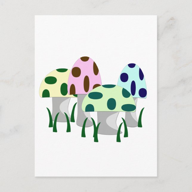 Mushroom Patch Vykort (Framsida)