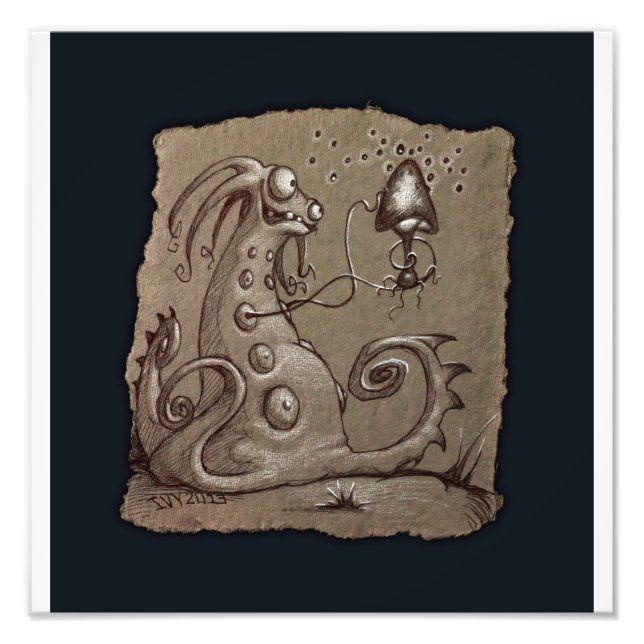 Mushroom, Photo Print Fototryck (Framsidan)