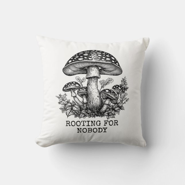 Mushroom Pillow, roten för ingen hemdekan Kudde (Framsida)