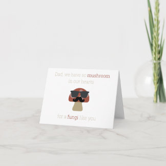 Mushroom Pun Fars dag Card Inbjudan