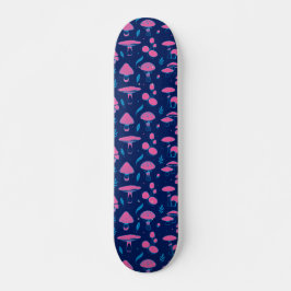 Mushroom rosa and blue mini skateboard bräda 18,5 cm