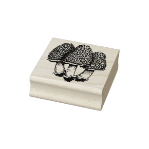 Mushroom Rubber Frimärke Stämpel
