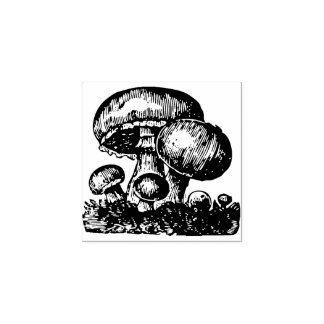Mushroom Rubber Frimärke Stämpel