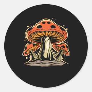 Mushroom Runt Klistermärke