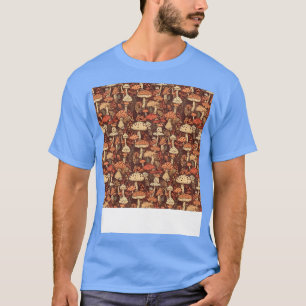 Mushroom Seamless Mönster Fungus Hippie Shroom Eno T Shirt