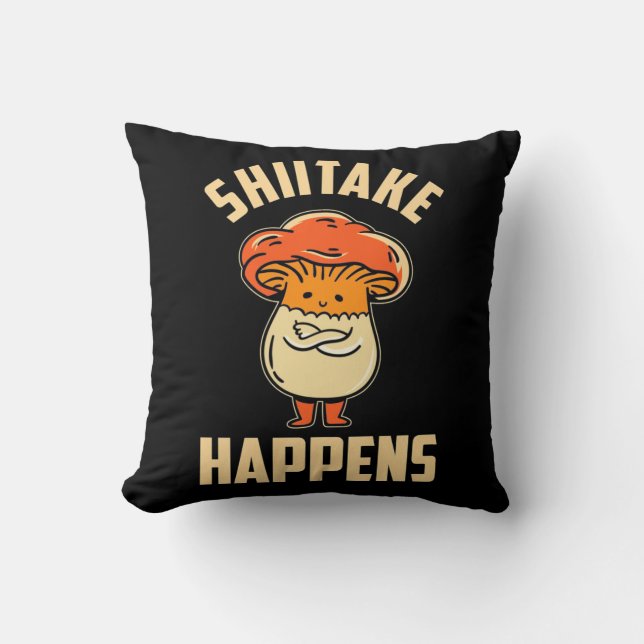 Mushroom Shiitake Happens Kudde (Framsida)