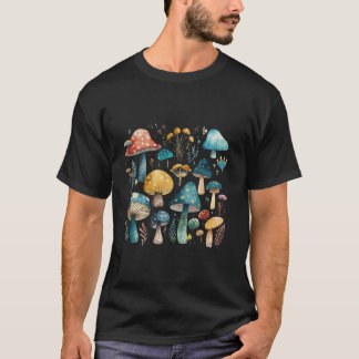 Mushroom Shirt Bevackra svampar Långärmad T S T Shirt