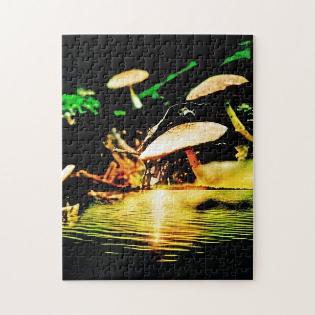 Mushroom Sjö Pussel (Vertikal)