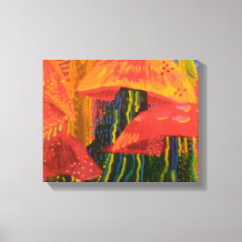 Mushroom Skogen Canvastryck