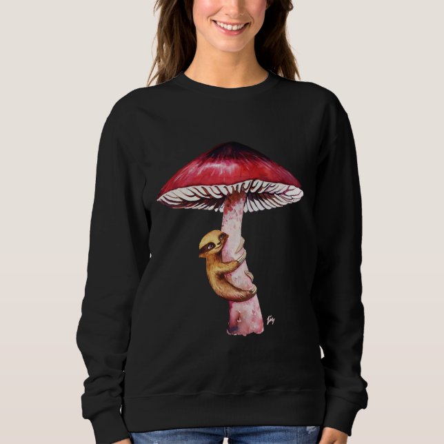 Mushroom Sloth T Shirt (Framsida)