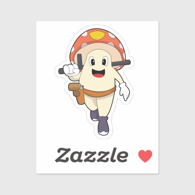 Mushroom som polis klistermärken (Ark)