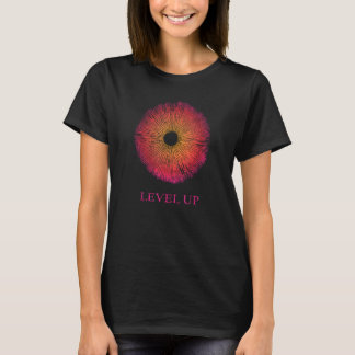 Mushroom Spore Print Level Up Psychedelic Mycology T Shirt