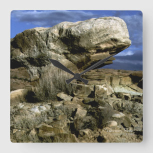 Mushroom Sten Fyrkantig Klocka