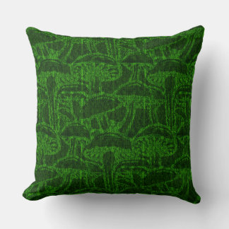 Mushroom story pattern throw pillow kudde