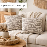 Mushroom story pattern throw pillow kudde<br><div class="desc">Mushroom story pattern throw pillow</div>