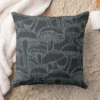 Mushroom story pattern throw pillow kudde