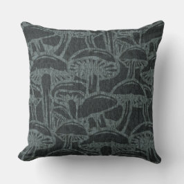 Mushroom story pattern throw pillow kudde