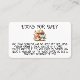 Mushroom Ta med ett platt platskort för babydusch Placeringskort