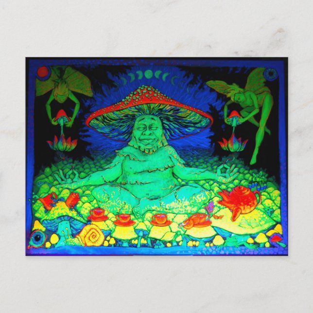 Mushroom Tea vycard Vykort (Framsida)