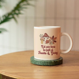 Mushroom Thanksgiving Gift Kaffemugg