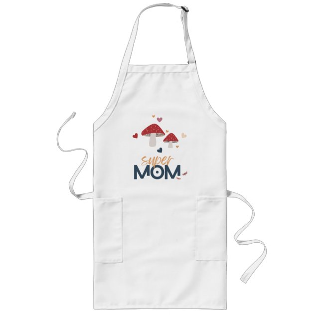 Mushroom Toppen MAMMA Långt Förkläde (Framsidan)